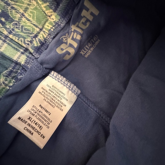 Disney Blue and Green Plaid Skort - Picture 3 of 3